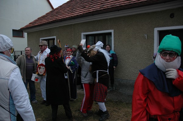 Masopustní průvod obcí 2008